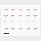 Sticker Rond Colorful Mike Pence 2024 Script Texte (Feuille)