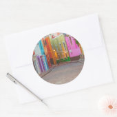 Sticker Rond Colorful street scene (Enveloppe)