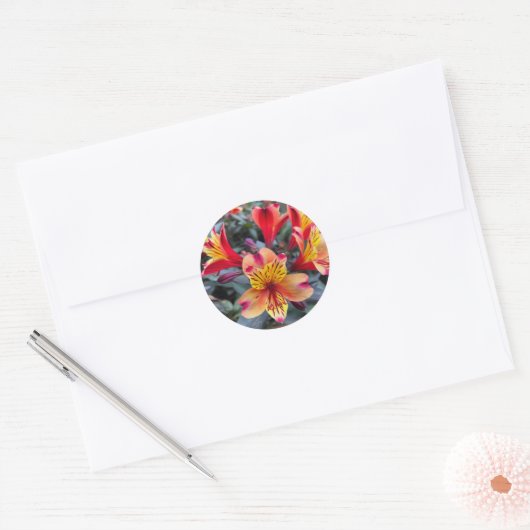 Sticker Rond Colors de Summer (Enveloppe)