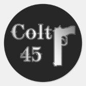 Sticker Rond Colt 45 (Devant)