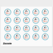 Sticker Rond Columbus Hotel Miami Floride (Feuille)