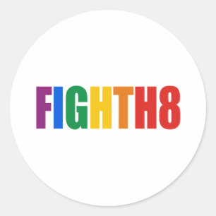 Sticker Rond Combat H8