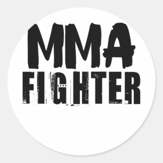 Sticker Rond Combattant d'arts martiaux mixtes 2