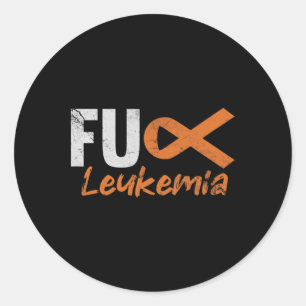 Sticker Rond Combattant du cancer du sang leucémique sensibilis