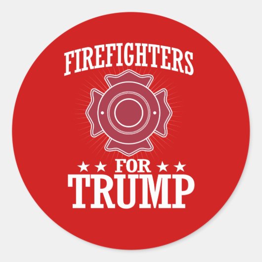 STICKER ROND COMBATTANTS POUR TRUMP (Devant)