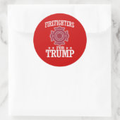 STICKER ROND COMBATTANTS POUR TRUMP (Sac)