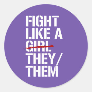 Sticker Rond Combattre comme eux