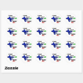 Sticker Rond Combattre Comme Un Enfant 1 (Feuille)
