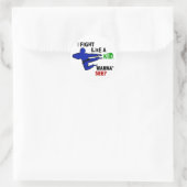 Sticker Rond Combattre Comme Un Enfant 1 (Sac)