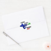 Sticker Rond Combattre Comme Un Enfant 1 (Enveloppe)
