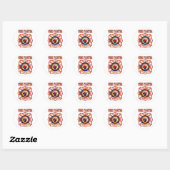 STICKER ROND COMBATTRE D'INCENDIE (Feuille)