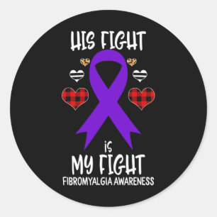 Sticker Rond Combattre Est Mon Combat Fibromyalgie Sensibilisat
