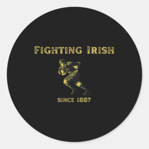 Sticker Rond Combattre la conception classique du football irla