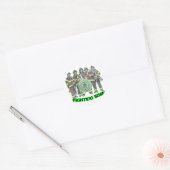 STICKER ROND COMBATTRE L'IRLANDE-1 (Enveloppe)