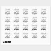 Sticker Rond Combien De Noeuds Peux-Tu Savoir ? (Feuille)