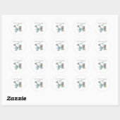 Sticker Rond Combien de soirées par semaine devriez-vous passer (Feuille)
