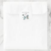 Sticker Rond Combien de soirées par semaine devriez-vous passer (Sac)