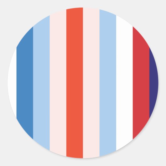 Sticker Rond Combinaison de 8 couleurs (Devant)