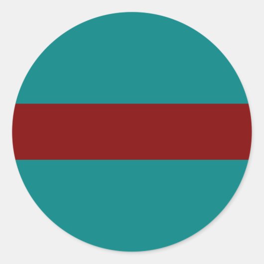 Sticker Rond Combinaison de deux couleurs/mélange (Devant)