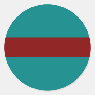 Sticker Rond Combinaison de deux couleurs/mélange complémenta