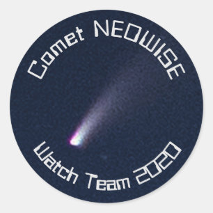 Sticker Rond Comet NEOWISE Watch Team 2020