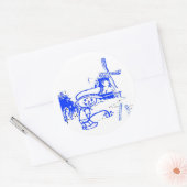 Sticker Rond Comical Dutch Boy (Enveloppe)