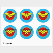 Sticker Rond Comics DC | Logo Wonder Woman | Joyeux anniversair (Feuille)