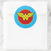 Sticker Rond Comics DC | Logo Wonder Woman | Joyeux anniversair (Sac)