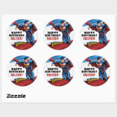 Sticker Rond Comics DC | Superman - Anniversaire (Feuille)