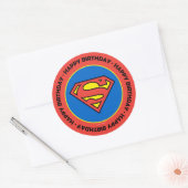 Sticker Rond Comics DC | Superman | Logo classique (Enveloppe)