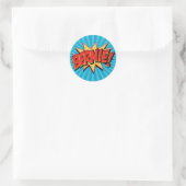 Sticker Rond Comics Geek 4 Bernie (Sac)