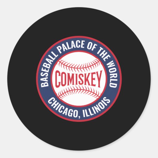 Sticker Rond Comiskey Park Chicago (Devant)