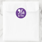 Sticker Rond Comma Kamala et Tim 2024 (Sac)