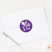 Sticker Rond Comma Kamala et Tim 2024 (Enveloppe)