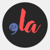 Sticker Rond Comma La 2024 Pour L'Élection Présidentielle 2024  (Devant)