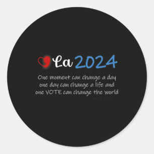 Sticker Rond Comma La Kamala Coeur De Supporter En 2024 Électio