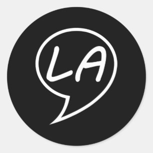 Sticker Rond Comma La Kamala Harris Pour Président 2024 1