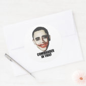 Sticker Rond Commandant en chef (Enveloppe)
