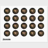 Sticker Rond Commandant en chef, Barack Obama (Feuille)