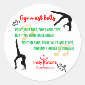 Sticker Rond Commande d'autocollant personnalisée pour Parker H (Devant)