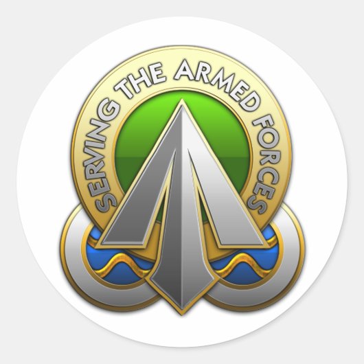 Sticker Rond Commande de déploiement et de distribution de surf (Devant)