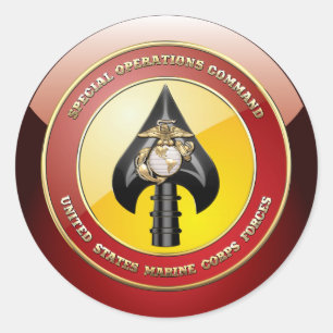 Sticker Rond Commande d'opérations spéciales d'usmc (MARSOC)