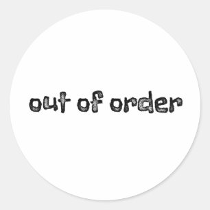 Sticker Rond Commande irrégulière