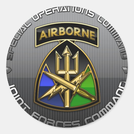 Sticker Rond Commandement des forces interarmées de la COFC (Devant)