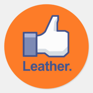 Sticker Rond Comme du cuir