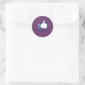 Sticker Rond Comme du cuir (Sac)