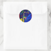 Sticker Rond Comme Jazz Man de Piliero (Sac)