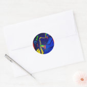 Sticker Rond Comme Jazz Man de Piliero (Enveloppe)