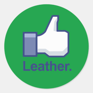 Sticker Rond Comme le cuir