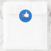 Sticker Rond Comme le cuir (Sac)